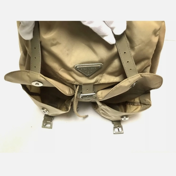 Vintage Prada Large Nylon Backpack Cammello - Picture 11 of 14
